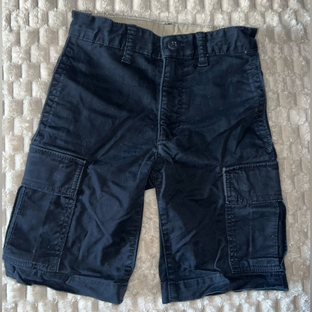 Boys Gap very dark blue cargo shorts, sz 8 slim